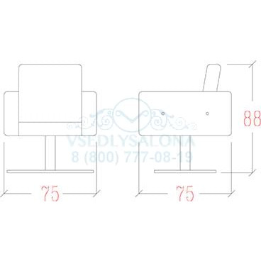 Кресло парикмахерское CRYSTAL SHINE
