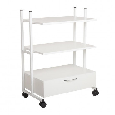 Тележка косметологическая Трио с ящиком