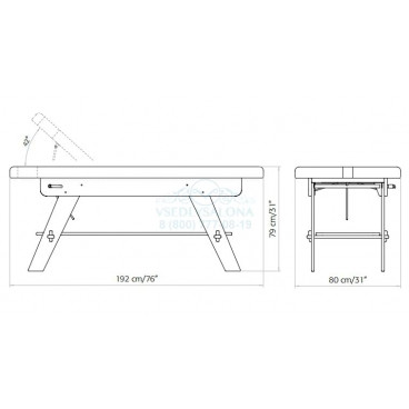 Массажная кушетка &quot;Sowelle&quot;