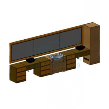 Мужское зеркало барбер Tabasco 3