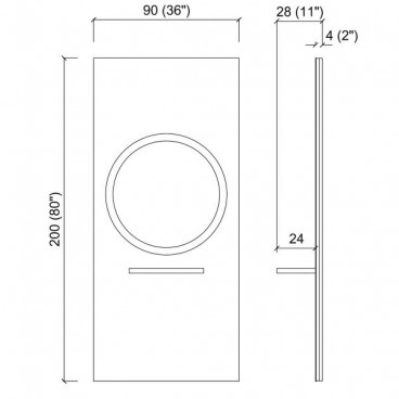 Парикмахерское зеркало &quot;Halo&quot;