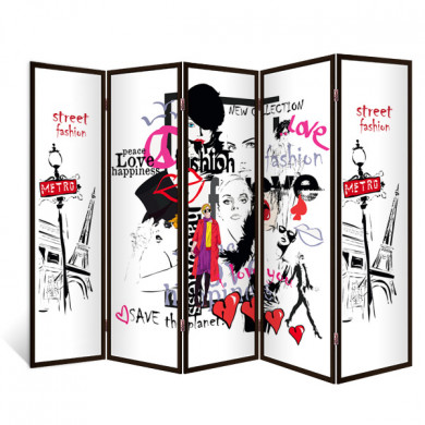 Ширма-перегородка &quot;Ночь&quot; 5 секций