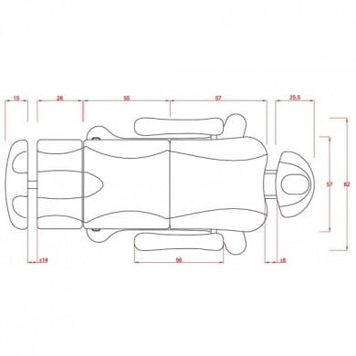 Кресло косметологическое МК33 с тремя моторами