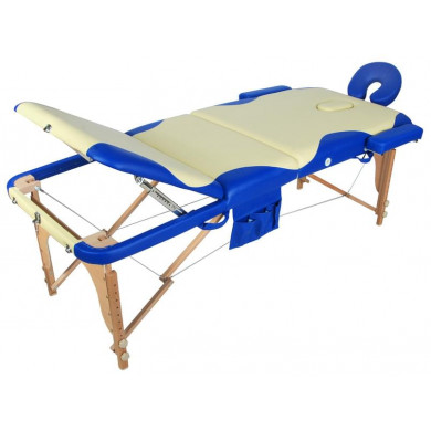Массажный стол складной деревянный JF-AY01 3-х секционный с волной (МСТ-103Л)