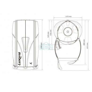 Солярий вертикальный &quot;Luxura V7 48 XL High Intensive&quot;